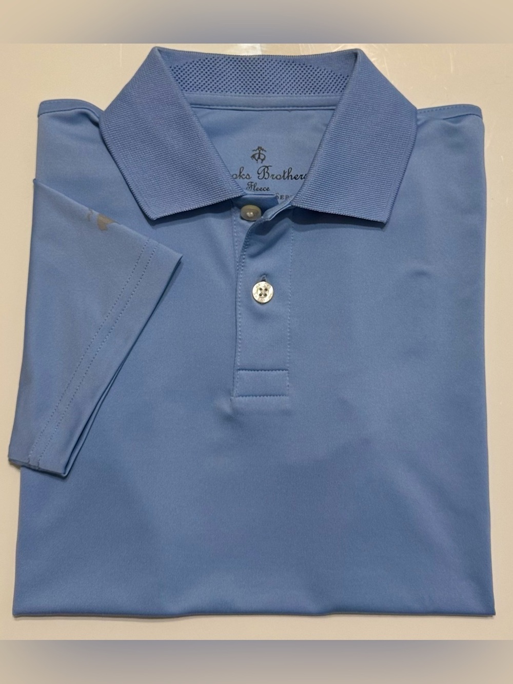 Brooks Brothers Boys Light Blue Performance Series Polo - Small 7/8